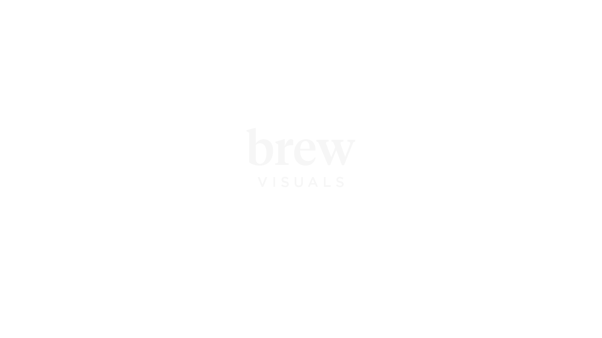 Brew Visuals white logo